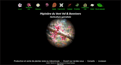 Desktop Screenshot of pepiniereduventval.be